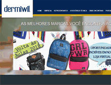 Tablet Screenshot of dermiwil.com.br